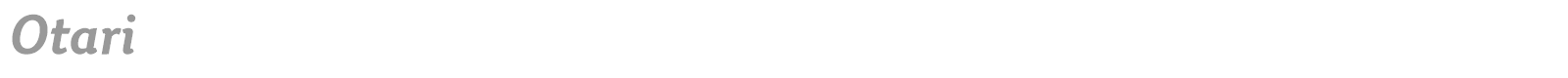 Otari font preview